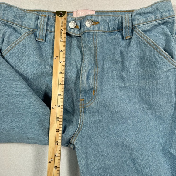 Revice Denim Wide Leg Baggy Jeans Womens Size 32 Light Blue High Rise - Picture 10 of 14